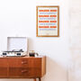 Dazed And Confused Giclée Retro Art Print, thumbnail 1 of 3