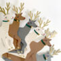 A Herd Of Three Standing Reindeer Cards, thumbnail 3 of 7