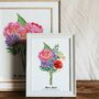 Personalised Birth Flower Mum’s Bunch Print, thumbnail 9 of 12