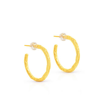 Magma Hammered Classic Hoops, 5 of 5