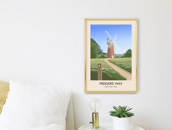 Peddars Way National Trail Travel Poster Art Print, 2 of 8