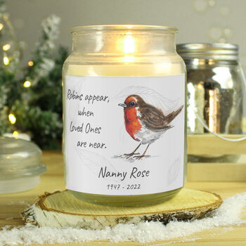 Robins Appear Memorial French Vanilla Candle, 4 of 8