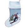 Alpine Skier Girl Christmas Stocking, thumbnail 1 of 1