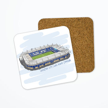Personalised Leicester City Coaster, King Power Stadium, 3 of 3