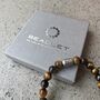 Men's Manchester United Football Fan Tiger's Eye Bracelet, thumbnail 6 of 7