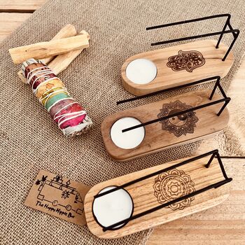 Teak Wood Palo Santo And Smudge Stick Heater, 5 of 10