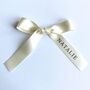 10 Personalised Wedding Satin Ribbon For Glasses, thumbnail 2 of 2