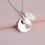 Personalised Double Heart Necklace, thumbnail 2 of 7