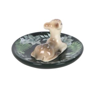 Ceramic Green Fawn Trinket Dish, 4 of 4