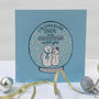 Snowglobe Christmas Card Couples, thumbnail 1 of 5