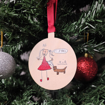 Your Child's Drawing On A Bauble, 2 of 4