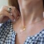 Tree Of Life Necklace Pesonalised With Her Initial And Birthstone Charms, thumbnail 3 of 11
