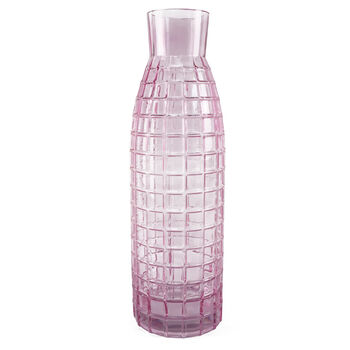 49cm Tall Pink Square Glass Vase, 2 of 4