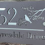 Personalised Bird In Tree Design House Acrylic Number Sign, thumbnail 2 of 5