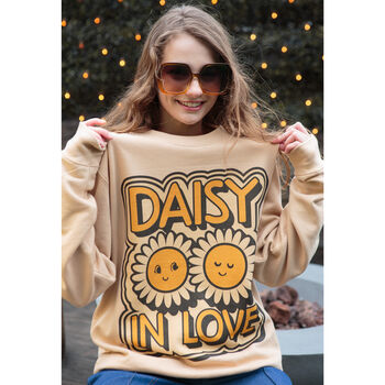 Daisy In Love Women's Slogan Sweatshirt, 6 of 12