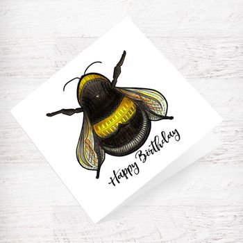 Bee Happy Birthday Card, 2 of 2