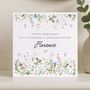 Wildflower Birthday Card Personalised For Granddaughter, thumbnail 7 of 8