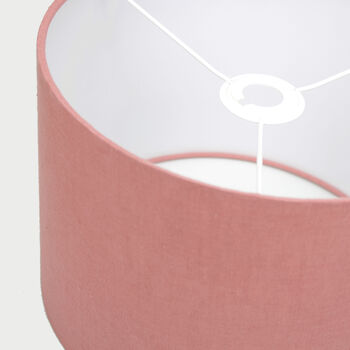 Linen Rose Pink Lampshade, 8 of 8