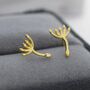Dandelion Seed Stud Earrings In Sterling Silver, thumbnail 7 of 11