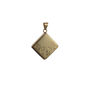 Handmade Square 9ct Gold Locket With Hand Engraving, thumbnail 4 of 9