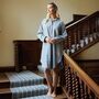 Women's 'Chalk' Stripe Brushed Cotton Nightshirt, thumbnail 1 of 3