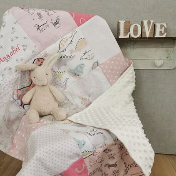 Baby Clothes Blanket, Memory Blanket Made From Baby Clothes, Keepsake Baby Blanket, 3 of 12