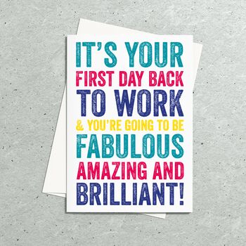 Back To School Positivity Message Greeting Card, 2 of 2