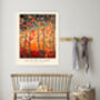 Gustav Klimt Golden Forest Art Print, thumbnail 2 of 3