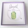 Sterling Silver August Birthstone Beaded Stretch Bracelet, thumbnail 5 of 6