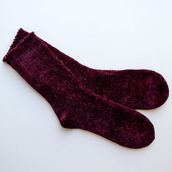 Chenille Knitted House Socks, 9 of 12