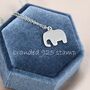 Sterling Silver Elephant Necklace And Dangle Earrings, thumbnail 7 of 12