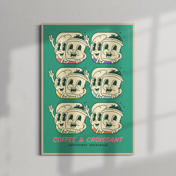 Coffee And Croissant Matte Art Print, 4 of 6