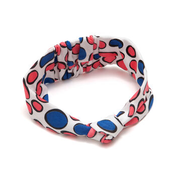 Dalmatian Print Knot Headband For Baby, 2 of 2