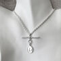 Personalised Heavy T Bar Initial Necklace, thumbnail 4 of 5