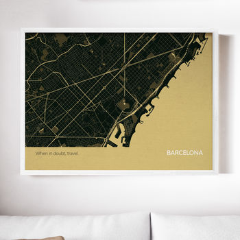 Personalised Barcelona City Street Map Print, 7 of 10