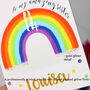 Personalised Rainbow Thinking Of You Card, thumbnail 4 of 6