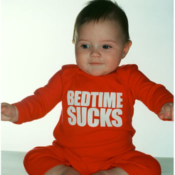 Babygrow, Bedtime Sucks, Cotton Sleepsuit, Newborn Gift, 2 of 3