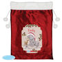 Personalised Me To You Reindeer Luxury Pom Pom Red Christmas Sack, thumbnail 3 of 3