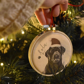 Personalised Pet Portrait Christmas Decoration, 3 of 7