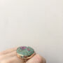 Ruby Fuchsite Gemstone Ring Set In 9ct Gold, thumbnail 2 of 5