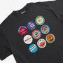 Aston Villa Football Beer Mats T Shirt, thumbnail 3 of 4