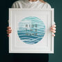 Ride The Wave, Nautical Ocean Wave Print, thumbnail 1 of 4
