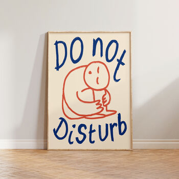 Do Not Disturb Bedroom Doodle Wall Art Print, 3 of 12