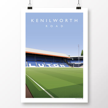 Luton Town Kenilworth Road Kenilworth Stand Poster, 3 of 7