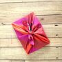 Reusable Sari Gift Wrap Bundle, Medium Furoshiki Cloths, thumbnail 3 of 11