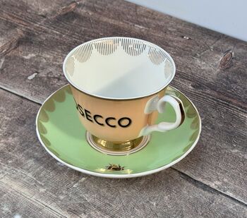 Yvonne Ellen Prosecco Tea Cup And Saucer, 2 of 4