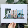 'Chelsea, London' Recycled Paper Collage Print, thumbnail 1 of 5