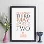 Personalised New Home Date With Message Print, thumbnail 6 of 12