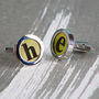 Personalised Initial Letter Cufflinks For Him, thumbnail 3 of 5
