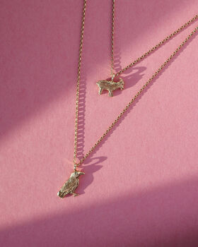 9ct Gold Goat Necklace, 4 of 5